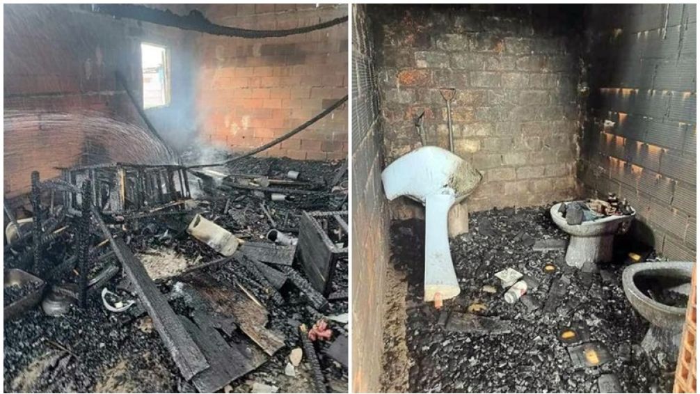 Voraz incendio destruyó una vivienda, una familia perdió todo y necesita ayuda