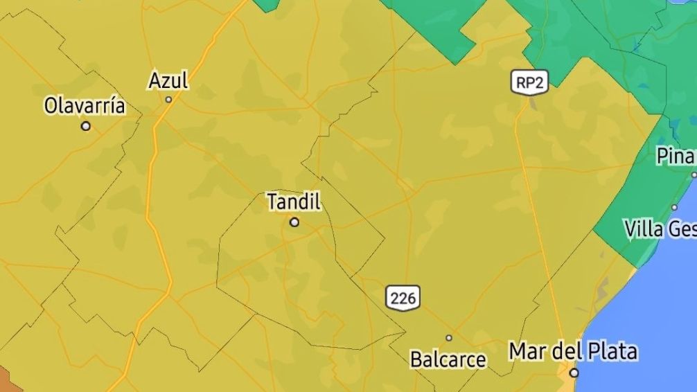 Alerta por tormentas para Tandil y zona