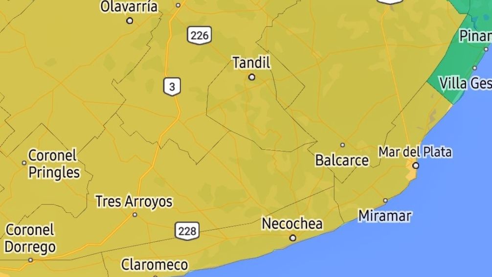 Actualizan alerta por tormentas para Tandil y zona, para este viernes por la tarde y noche