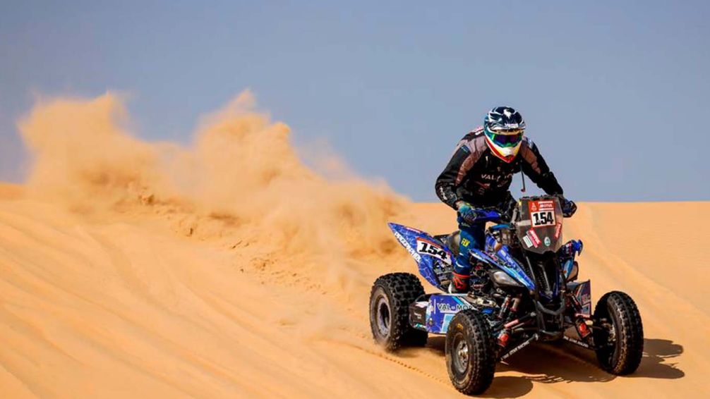 El argentino Andújar ganó la etapa 4 y pasó al frente en la categoría quads