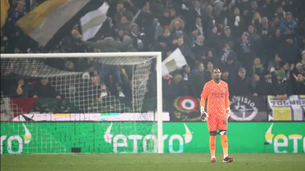 La ejemplar medida del Udinese contra un simpatizante que profirió insultos racistas al arquero del Milan