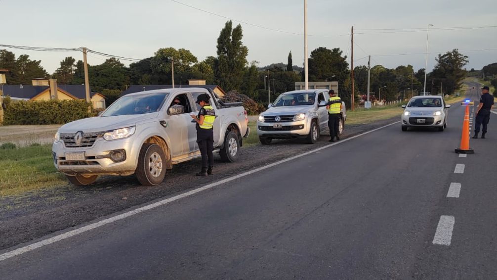 Se realizó un gran operativo en RN226 a la altura de El Paraíso