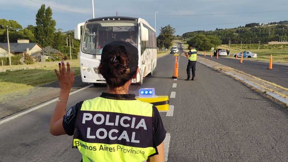 Se realizó un gran operativo en RN226 a la altura de El Paraíso