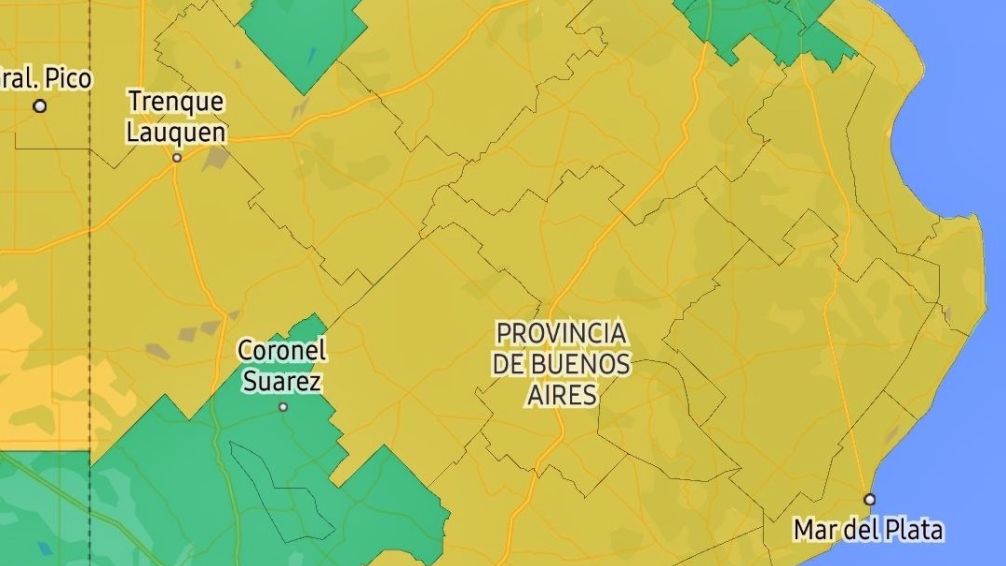 Emiten alerta por tormentas para Tandil y zona