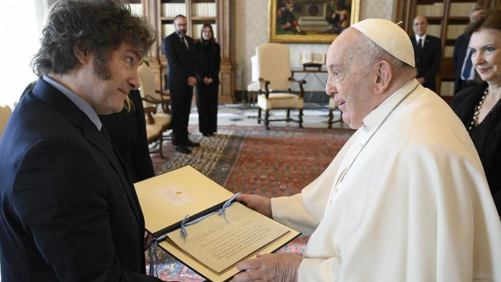 Milei y el Papa se reunieron en El Vaticano