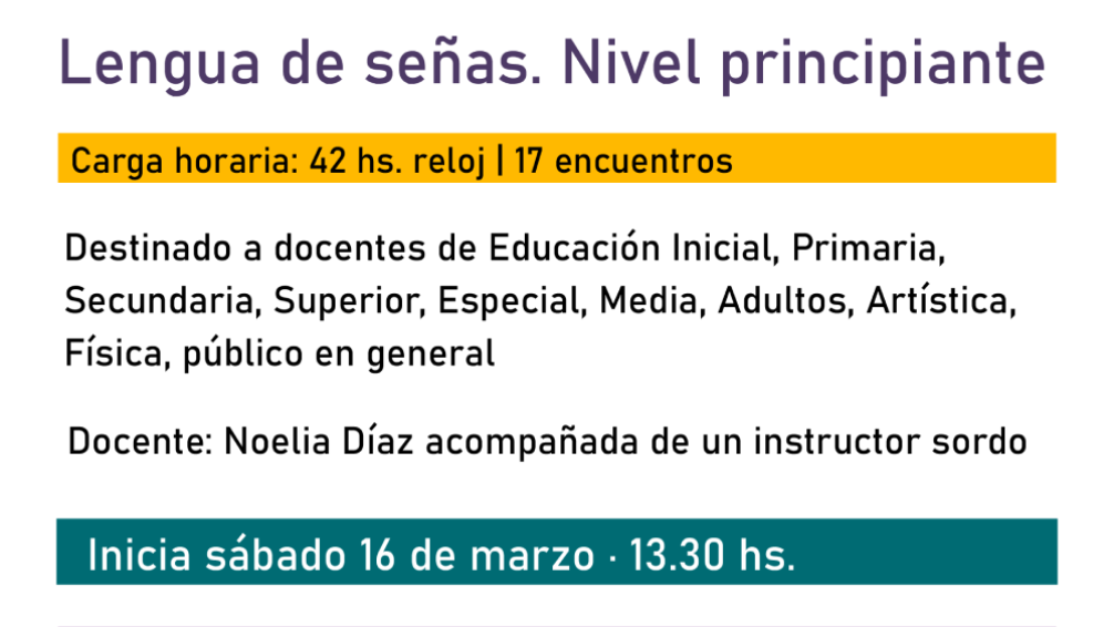 FACSO dictará una nueva edición del curso de Lengua de Señas
