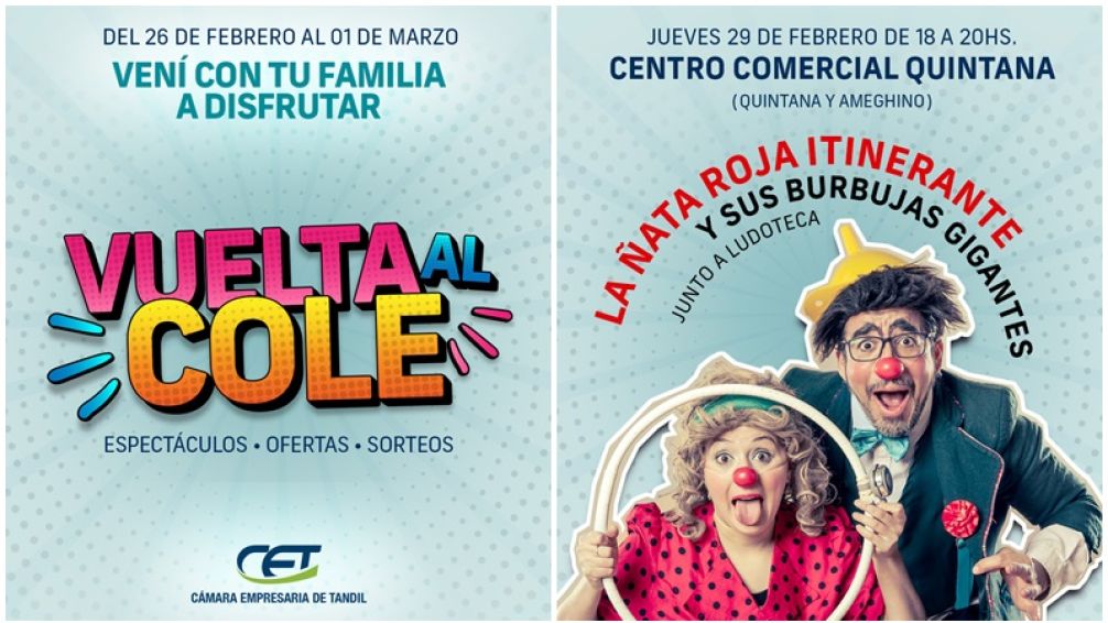 La Cámara Empresaria organiza la Campaña "Vuelta al Cole" con espectáculos y sorteos exclusivos
