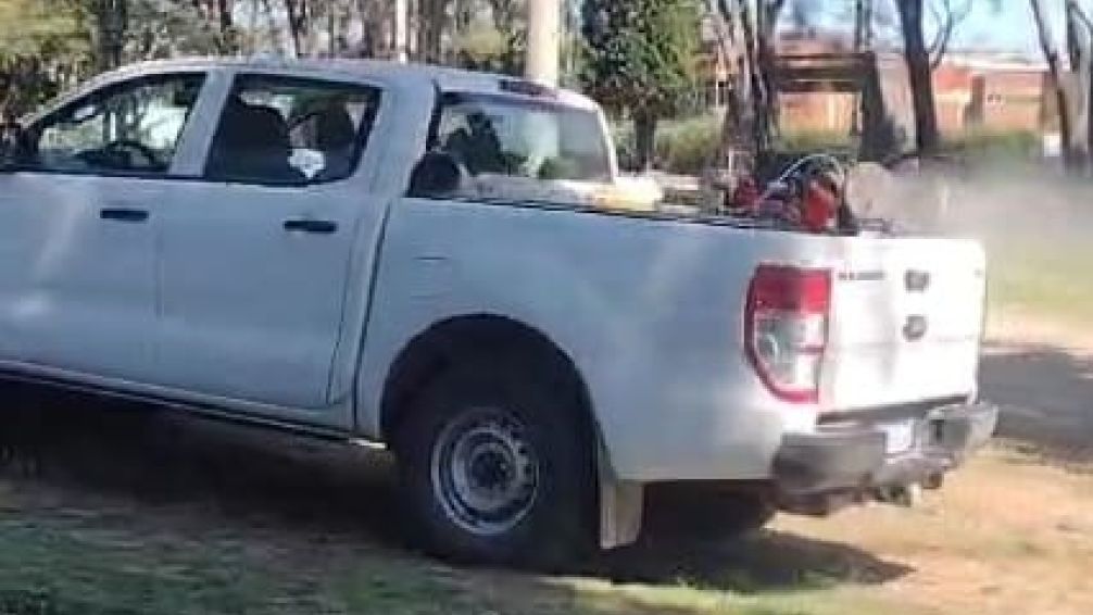 Balcarce: el municipio fumiga en distintos puntos de la ciudad