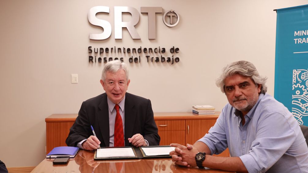 Trabajo bonaerense firmó un convenio con la Superintendencia de Riesgos del Trabajo