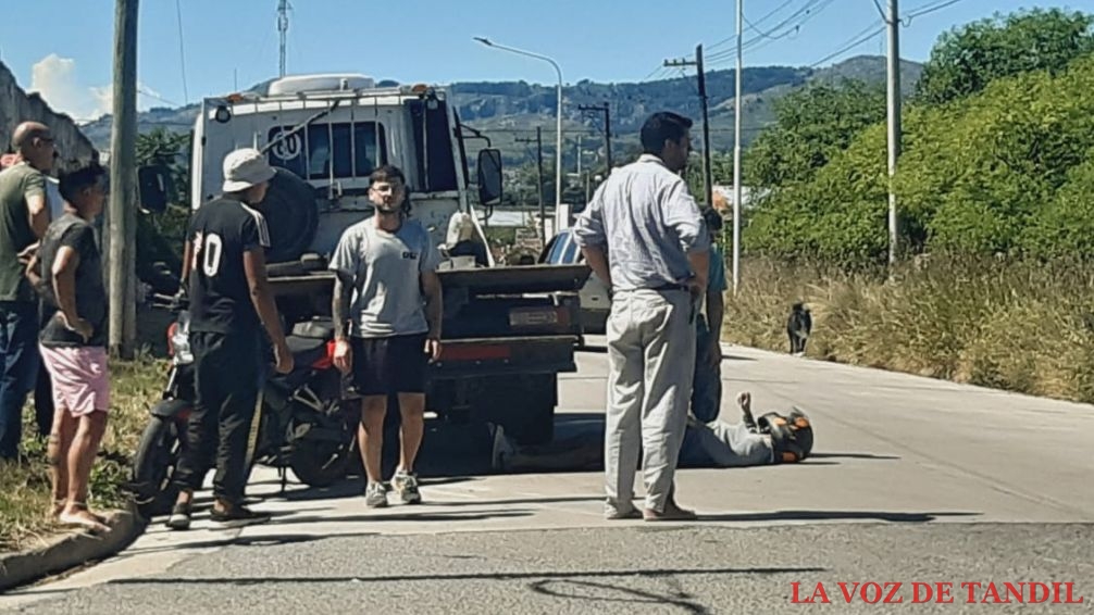 Un lesionado tras accidente en Patagonia y Langueyú 