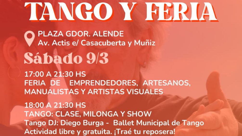 Este sábado, "Tango y Feria" en el Barrio Palermo