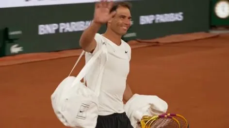 Rafa Nadal causa furor en su segundo entrenamiento en Roland Garros